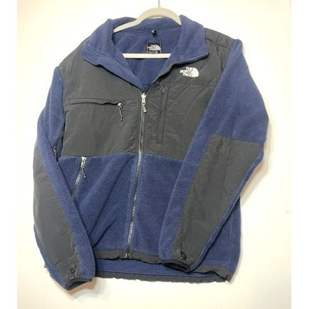 Vintage 1990s The North Face Denali Blue Polyester Fleece Jacket Size Medium
